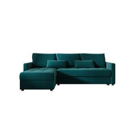 ECKSOFA MOS L BIS Itaka 39 Links mit Schlaffunktion - Türkis, Textil (220/143cm) - Bedante