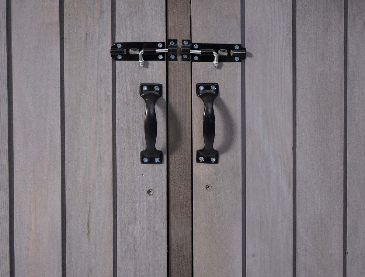 MÜLLTONNENBOX XL 3er-/6er HxBxT 126x237,5x98cm Anthrazit-Grau Holz - Anthrazit, Holz (237.5/126/98cm) - PROREGAL