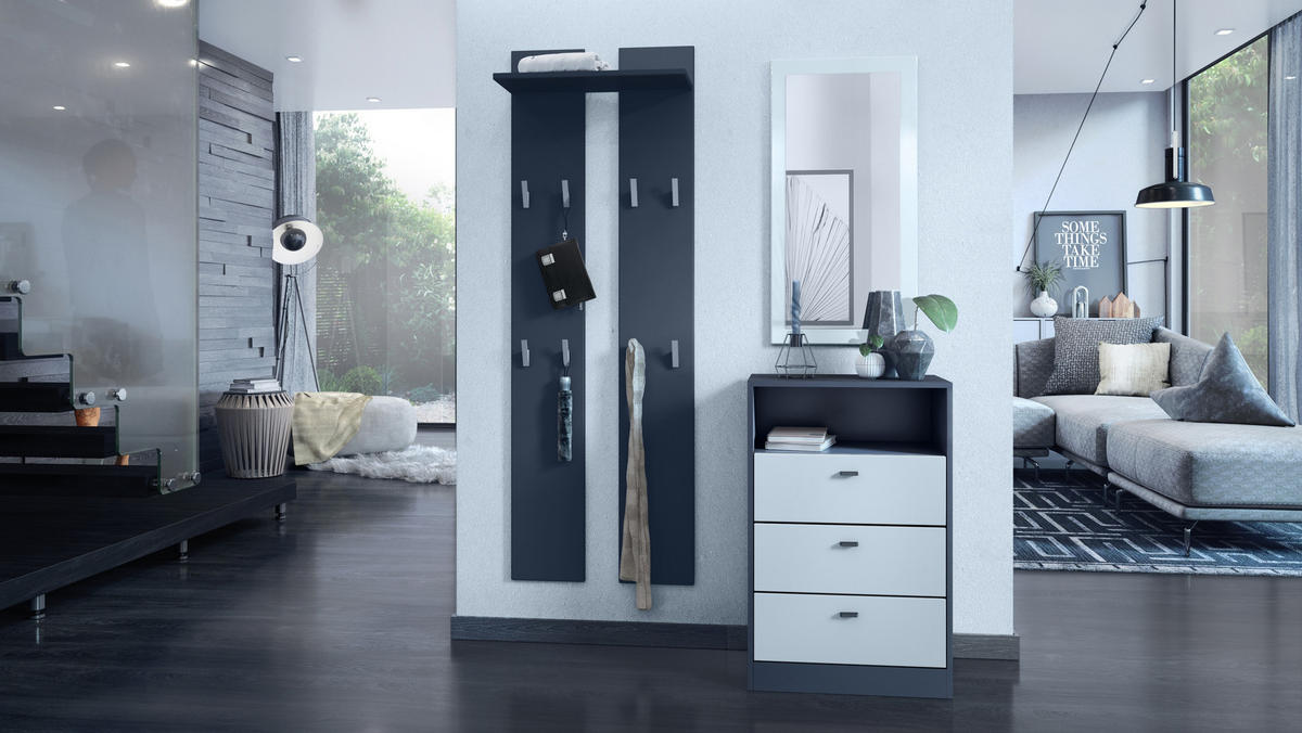 KOMMODE Pino Fronten in Weiß matt - Weiß, Holzwerkstoff (56/86.5/36cm) - Vladon