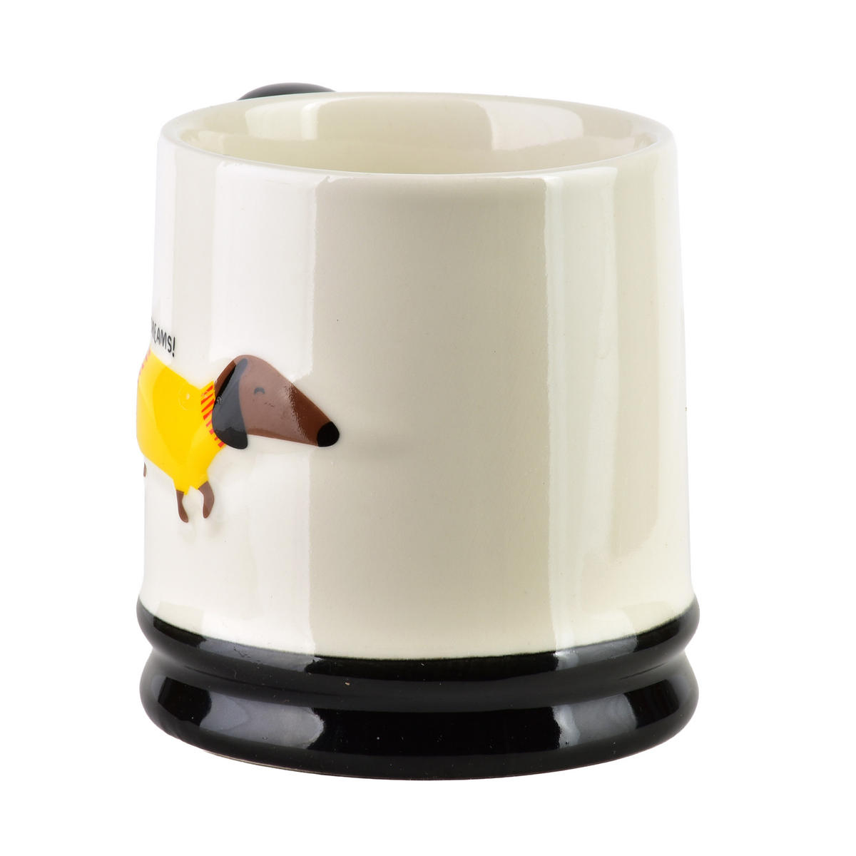 HRNEK Doxie, porcelán, 320 ml, černý - černá, keramika (0.32L) - Mondex