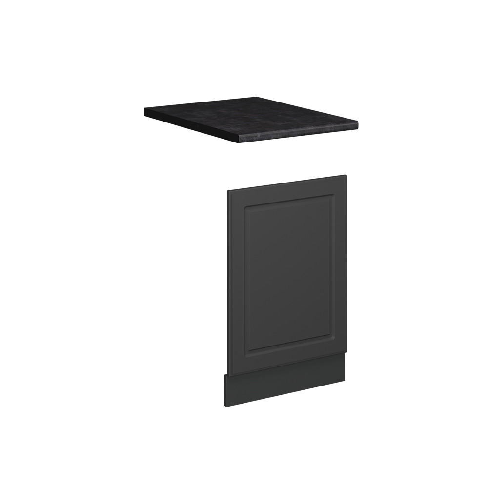 PREDNÝ PANEL Fame-Line, Antracitovo-zlatý vidiecky dom/antracitová, 45 cm, AP Antracit - antracitová, kompozitné drevo (45/67.4/60cm) - Vicco