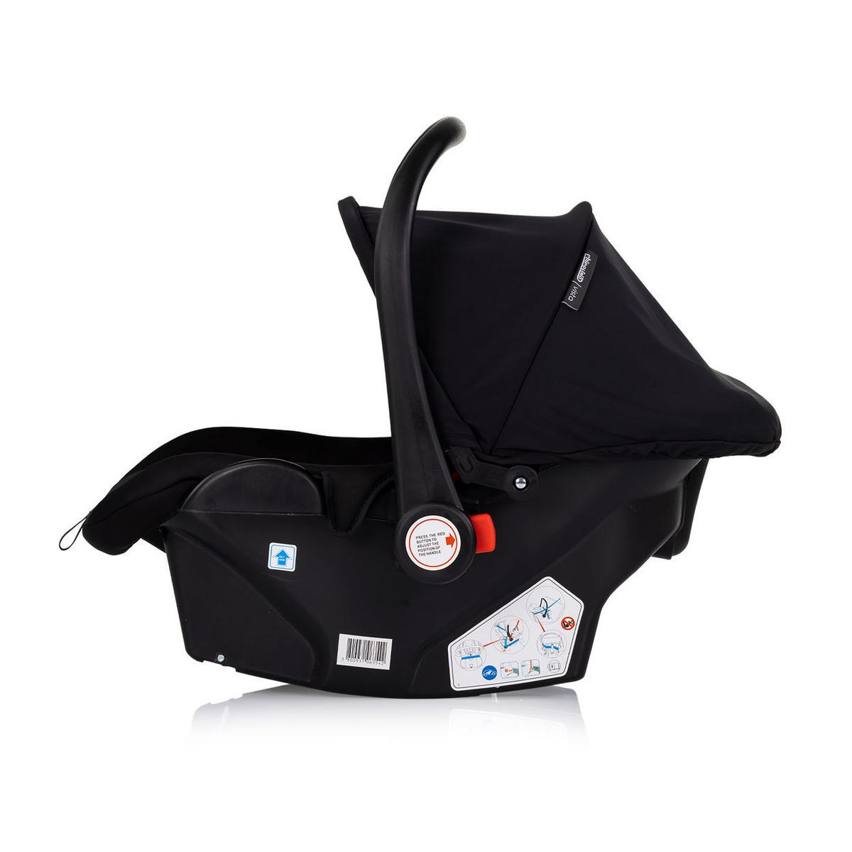 BABYSCHALE SET Vista schwarz Station Vista i-Size (40-87cm) verstellbar - Schwarz, Kunststoff (43/56/60cm) - Chipolino