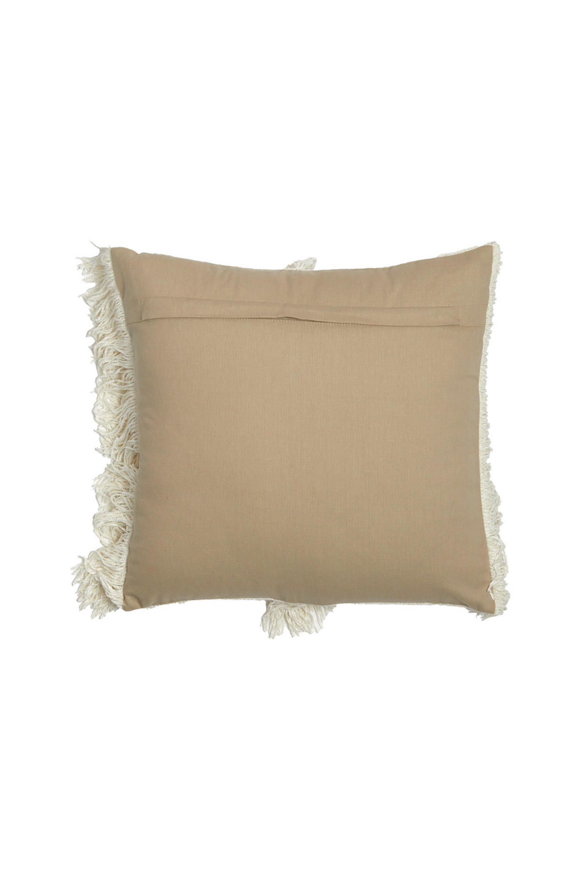 DEKOKISSEN Luani Weiß 45/45/10 cm - Weiß, Textil (45/45cm) - Light & Living