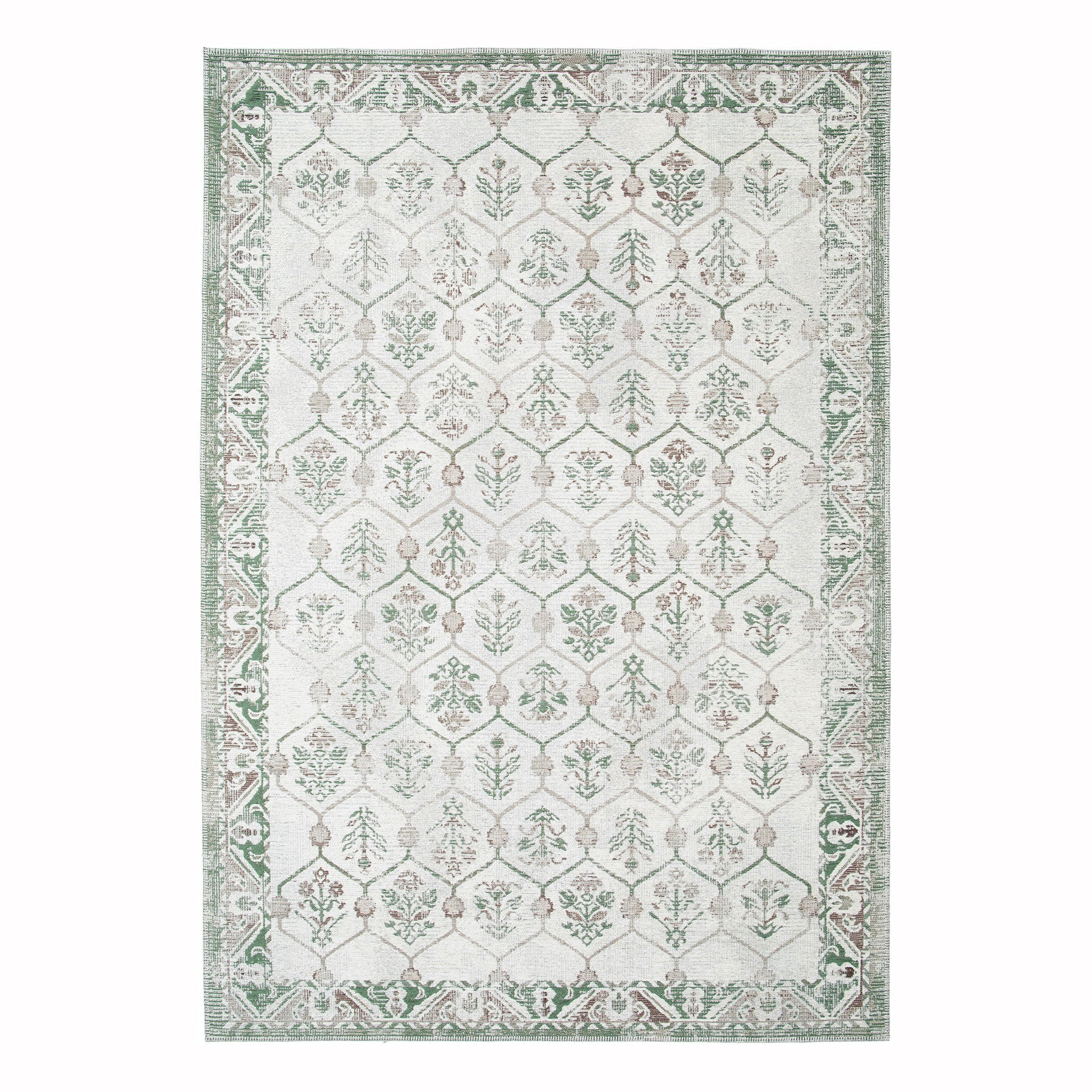 DESIGN-TEPPICH aus recycelten Fasern grün - Grün, Textil (160/230cm) - AFK Living