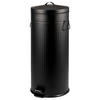 ABFALLEIMER Treteimer VINTAGE, 30 Liter, aus Metall, schwarz - Schwarz, Metall (30.5/68.5/36cm) - eluno