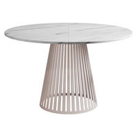 ESSTISCH ausziehbar Cone Cashmere 100 - Kaschmir/Weiß, Holzwerkstoff/Metall (100/100/76cm) - MIRJAN24