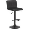 BARHOCKER Samt schwarz - Schwarz, Textil/Metall (41/87/49cm) - CLP