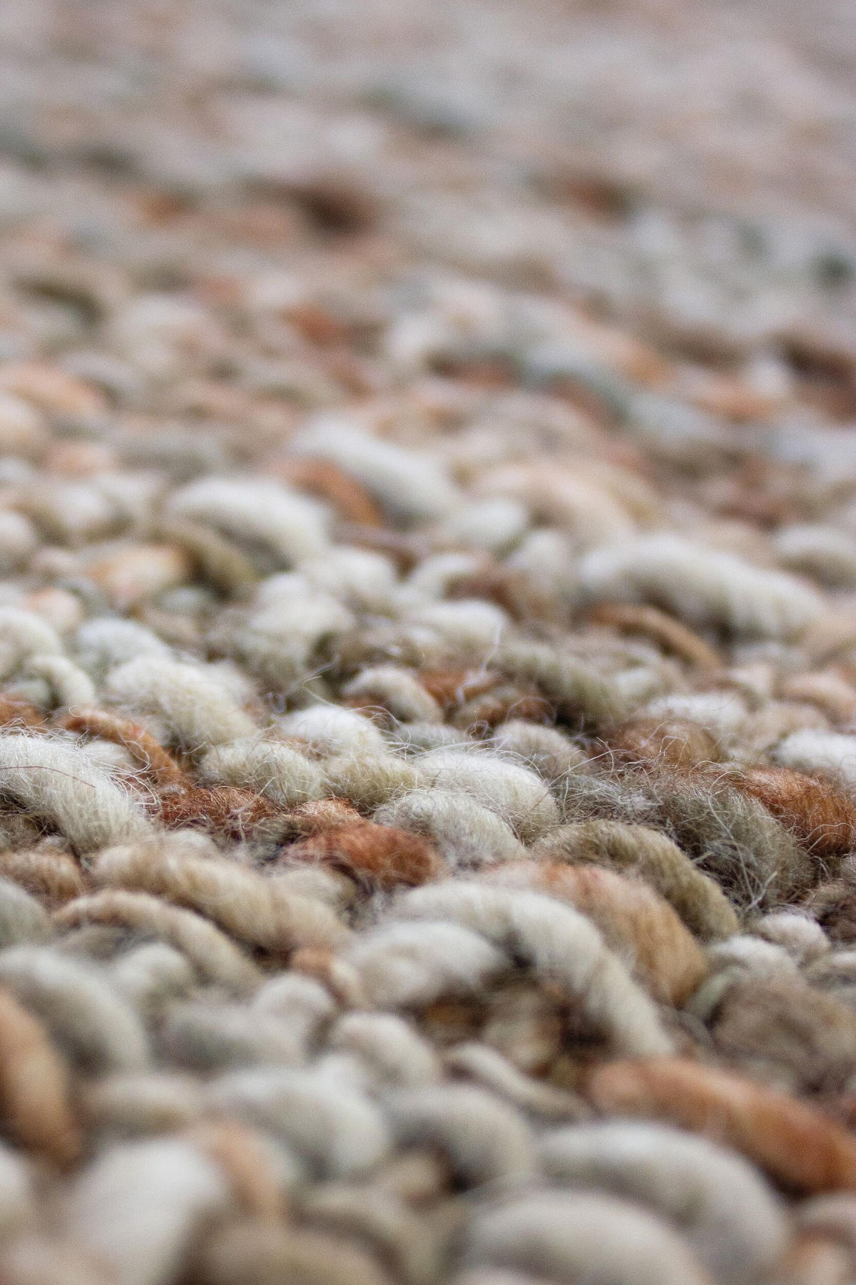 TEPPICH aus Wolle OTLEY in Terrakotta, einfarbig, 160 x 230 cm - Orange, Textil (160/230cm) - KADIMA DESIGN