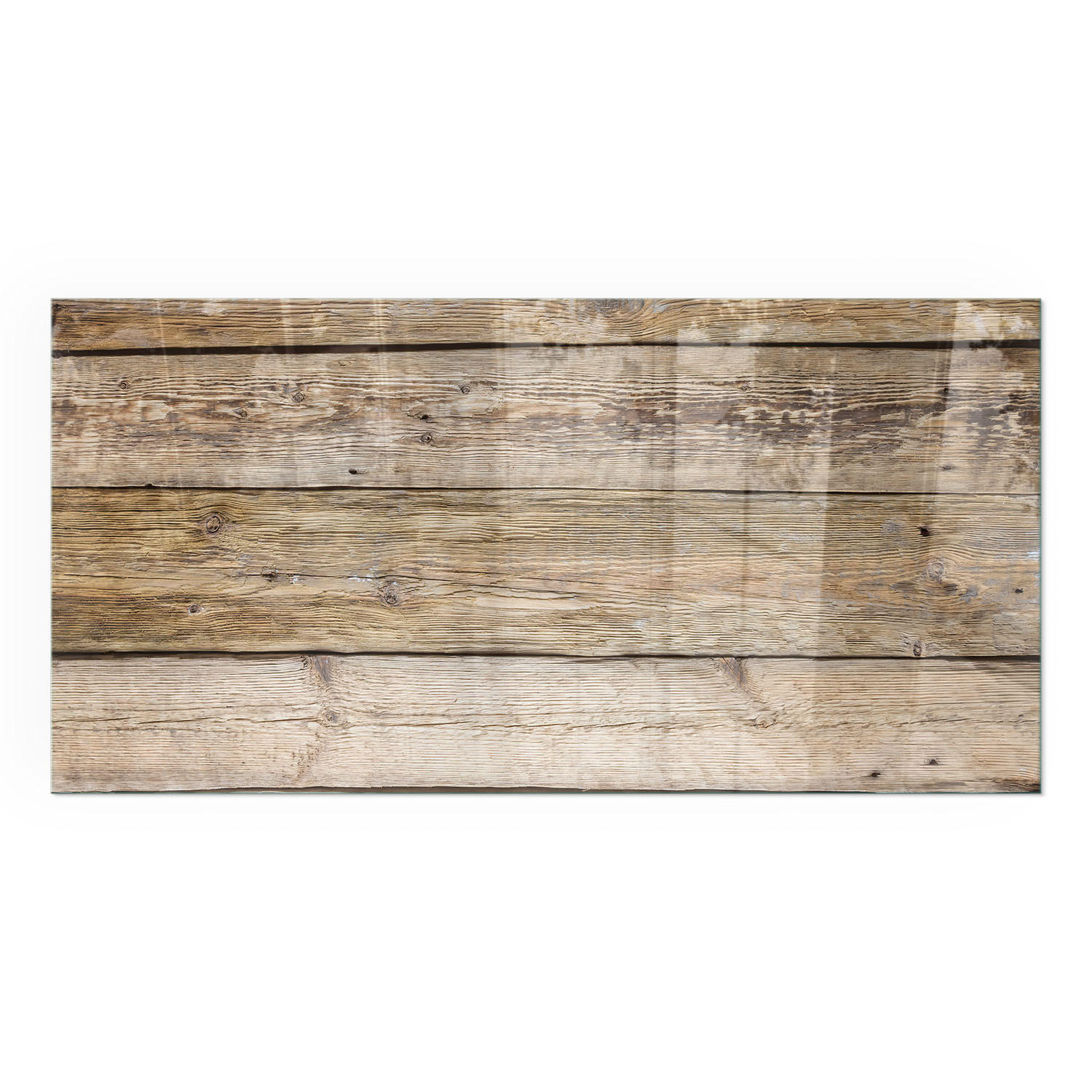 GLASPLATTE für Kamin 100x50 cm - Beige, Glas (100/50/0.4cm) - TULUP