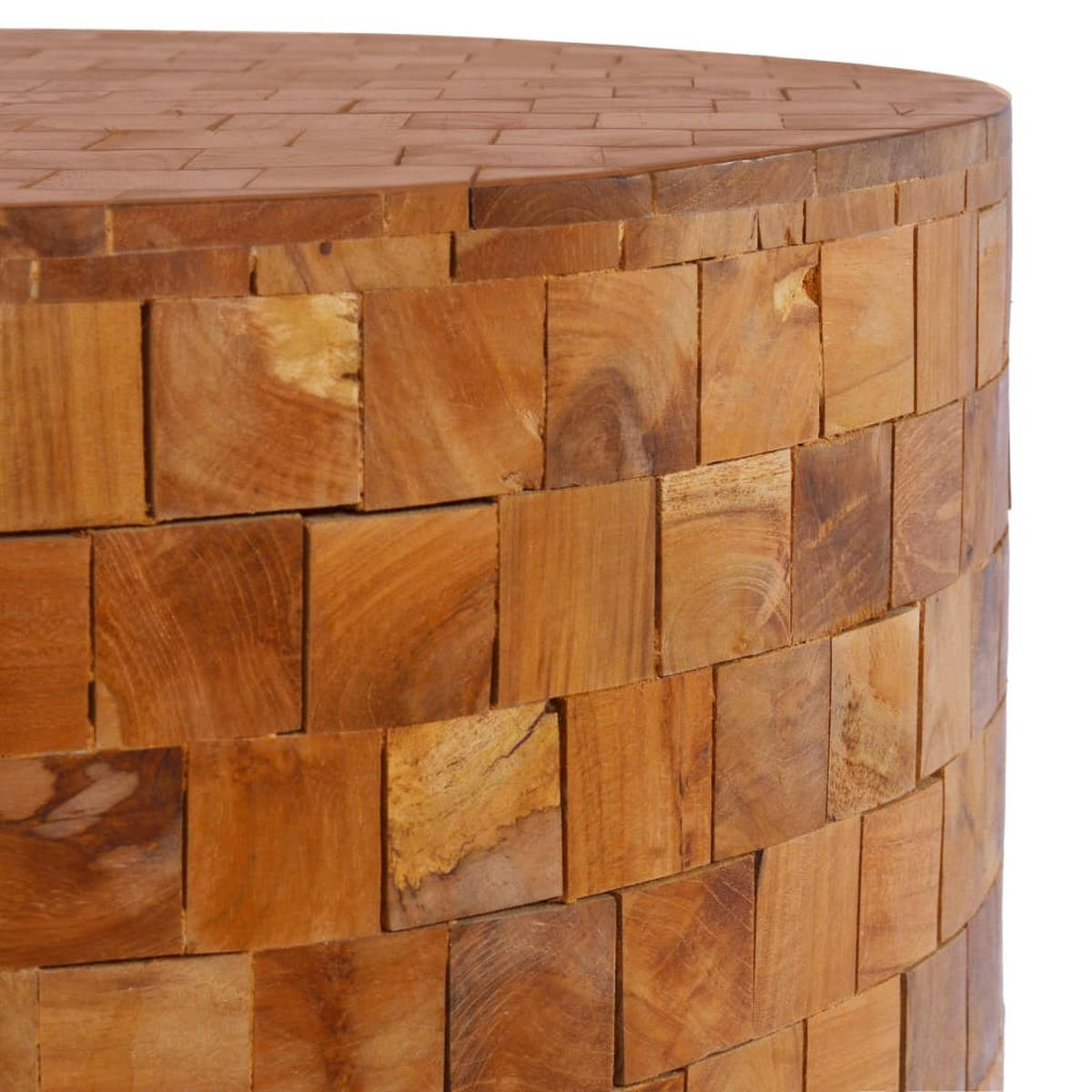 COUCHTISCH 60x60x35 cm Teak Massivholz - Braun, Holzwerkstoff (60/60/35cm) - furnicato