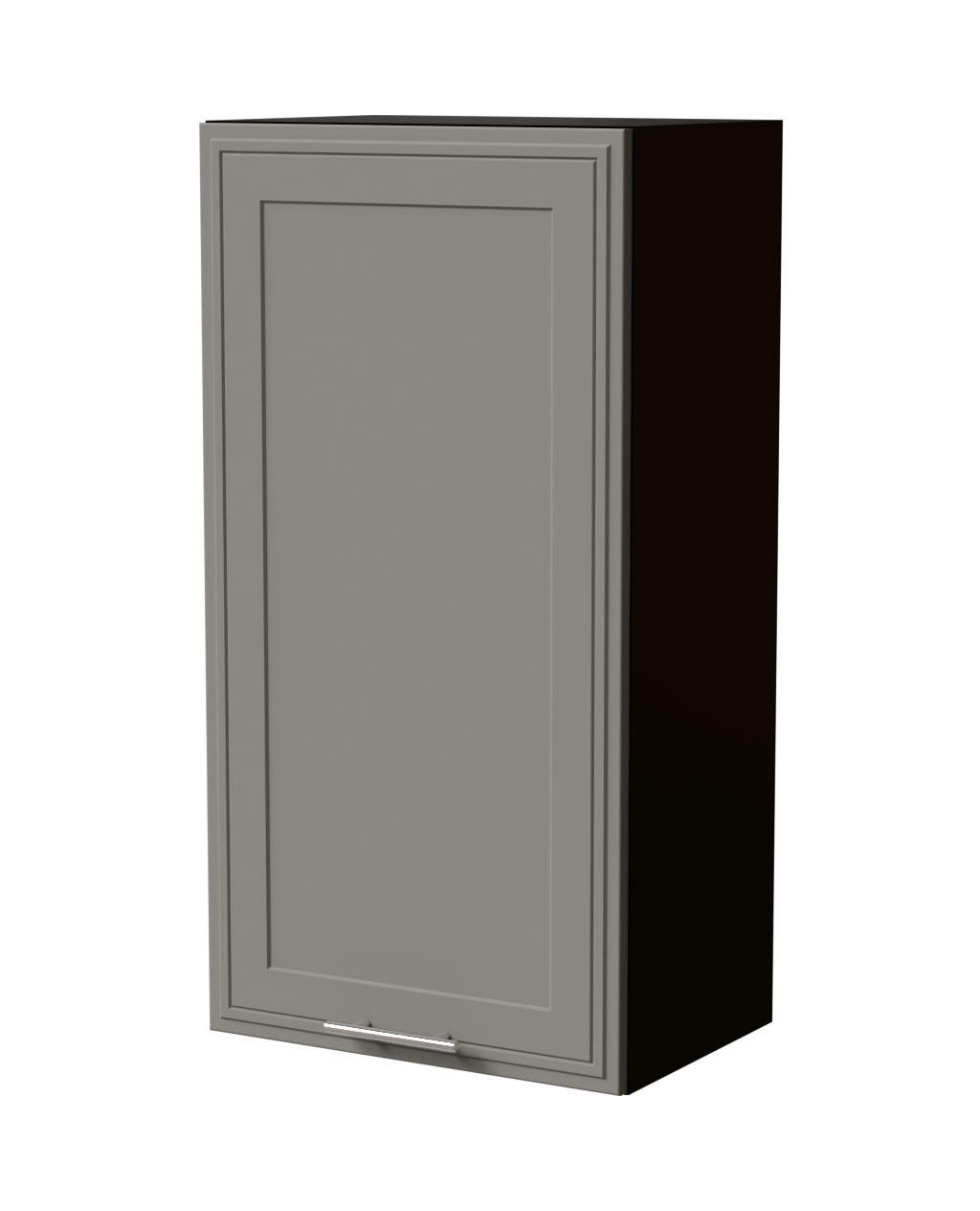 HÄNGESCHRANK Salo W4/50 Schwarz / Dust Grey Matt 50 / 32,5 / 96cm - Schwarz/Grau, Holz/Holzwerkstoff (50/96/32.5cm) - Feldmann-Wohnen
