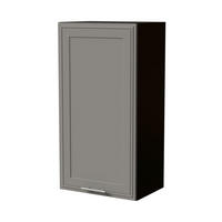 HÄNGESCHRANK Salo W4/50 Schwarz / Dust Grey Matt 50 / 32,5 / 96cm - Schwarz/Grau, Holz/Holzwerkstoff (50/96/32.5cm) - Feldmann-Wohnen