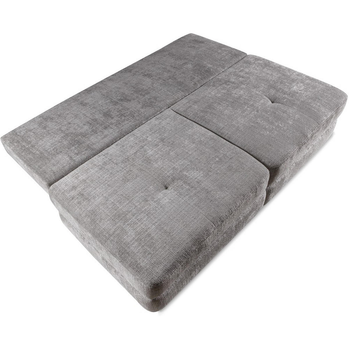 SCHLAFSOFA 3-Sitzer Ravo mit Schlaffunktion, Grau - Schwarz/Grau, Textil (214/93/118cm) - Beautysofa