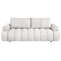 ROZKLÁDACÍ POHOVKA Mavi, 3místná s funkcí spaní, ložná plocha 195x145 cm, krémová - krémová, textil (255/100/110cm) - Beautysofa