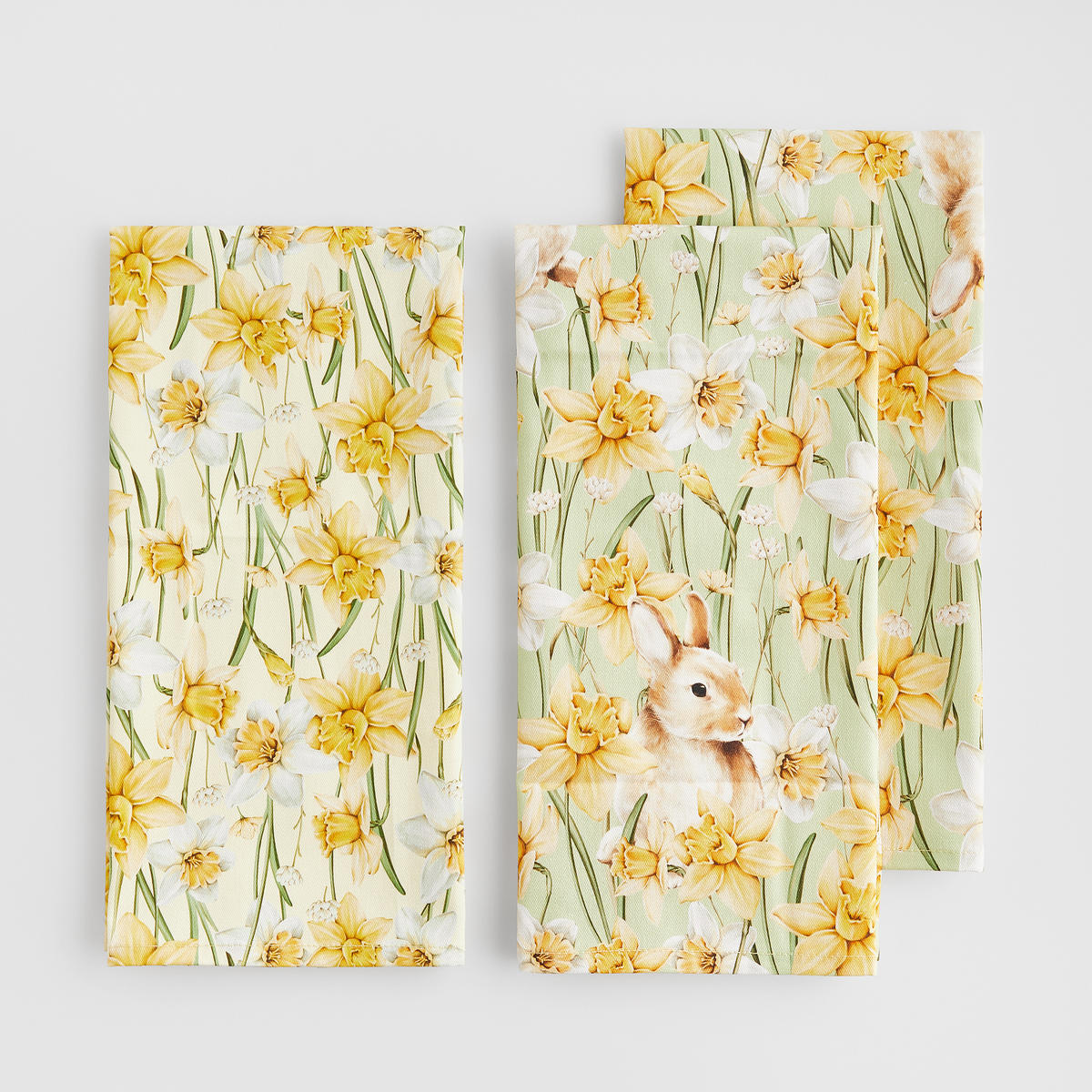 KORB MIT ZUBEHÖR Daffelisbunny - Gelb, Textil (36/1/36cm) - home&you