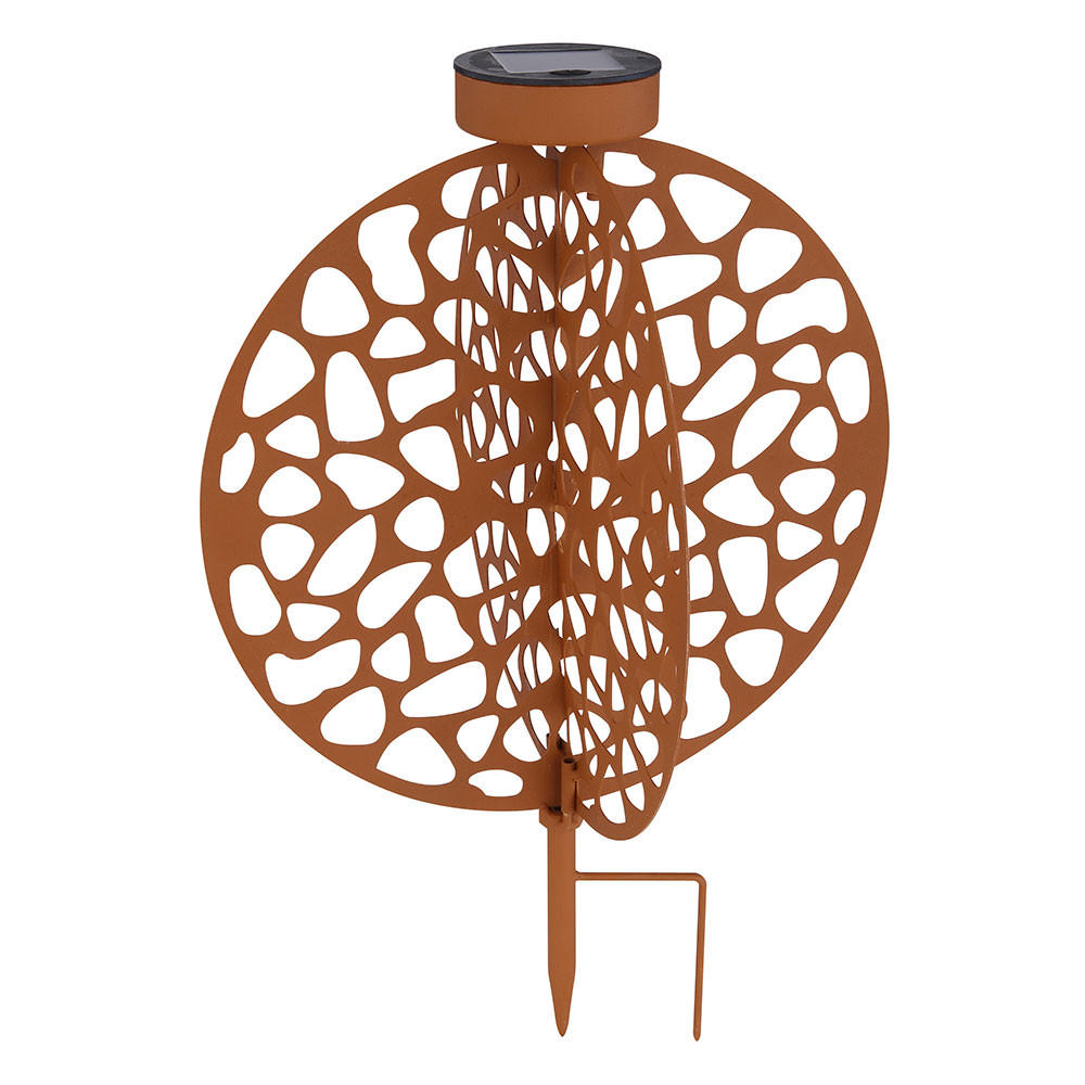 LED AUSSENLEUCHTE Rostoptik Braun - Braun, Metall (30/30/41cm)