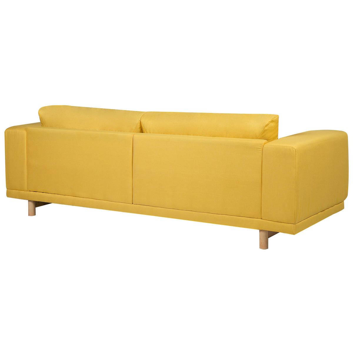 3-SITZER-SOFA Polsterbezug Gelb Nivala - Gelb, Textil (220/76/84cm) - Beliani
