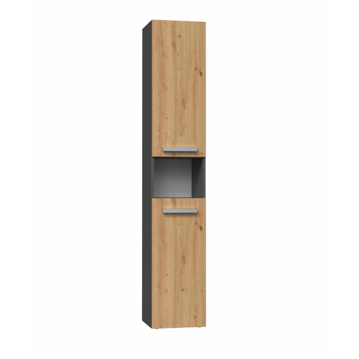 SKRIŇA kúpeľňová - antracitová, kompozitné drevo (31/174/30cm) - RAUMHIRSCH FURNITURE