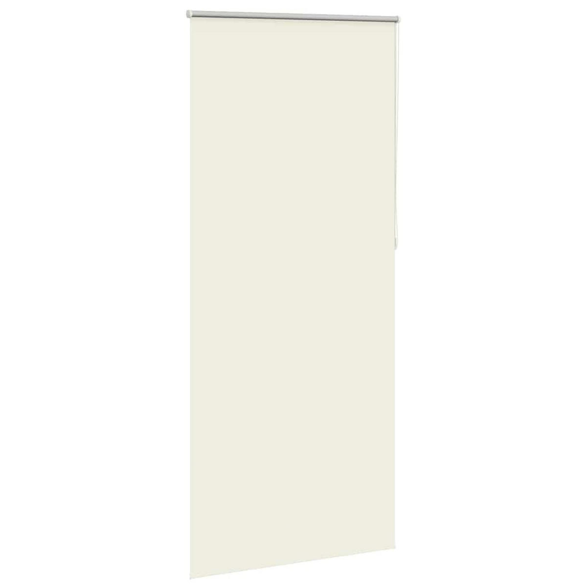 VERDUNKELUNGSROLLO 84,4/230 cm Stoffbreite 80 cm aus Polyester Creme - Weiß, Textil (80/230cm) - vidaXL