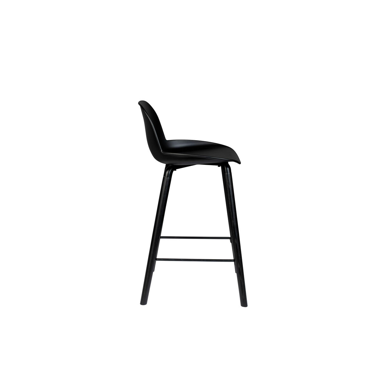 BARHOCKER Albert Kuip Rückenlehne 65 cm Schwarz - 2 er Set - Schwarz, Kunststoff (45/89/47.5cm) - Zuiver