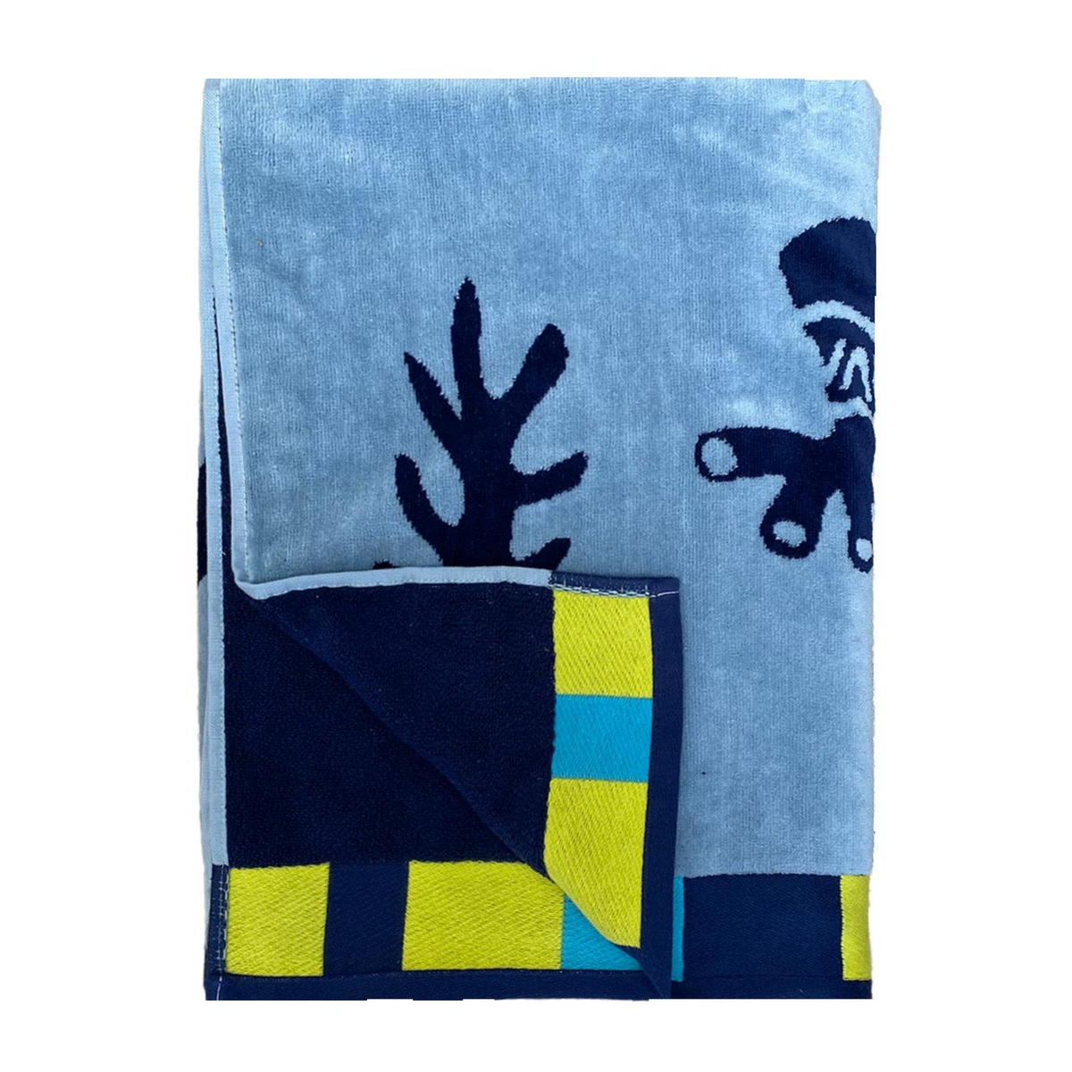 STRANDTUCH Velours-Jacquard Pogona 100x175 470 g/m2 grau - Grau, Textil (100/175cm) - LE COMPTOIR DE LA PLAGE