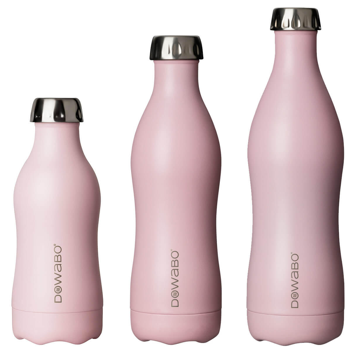 ISOLIERFLASCHE Dowabo - Rosa, Metall (0.5L) - Dowabo