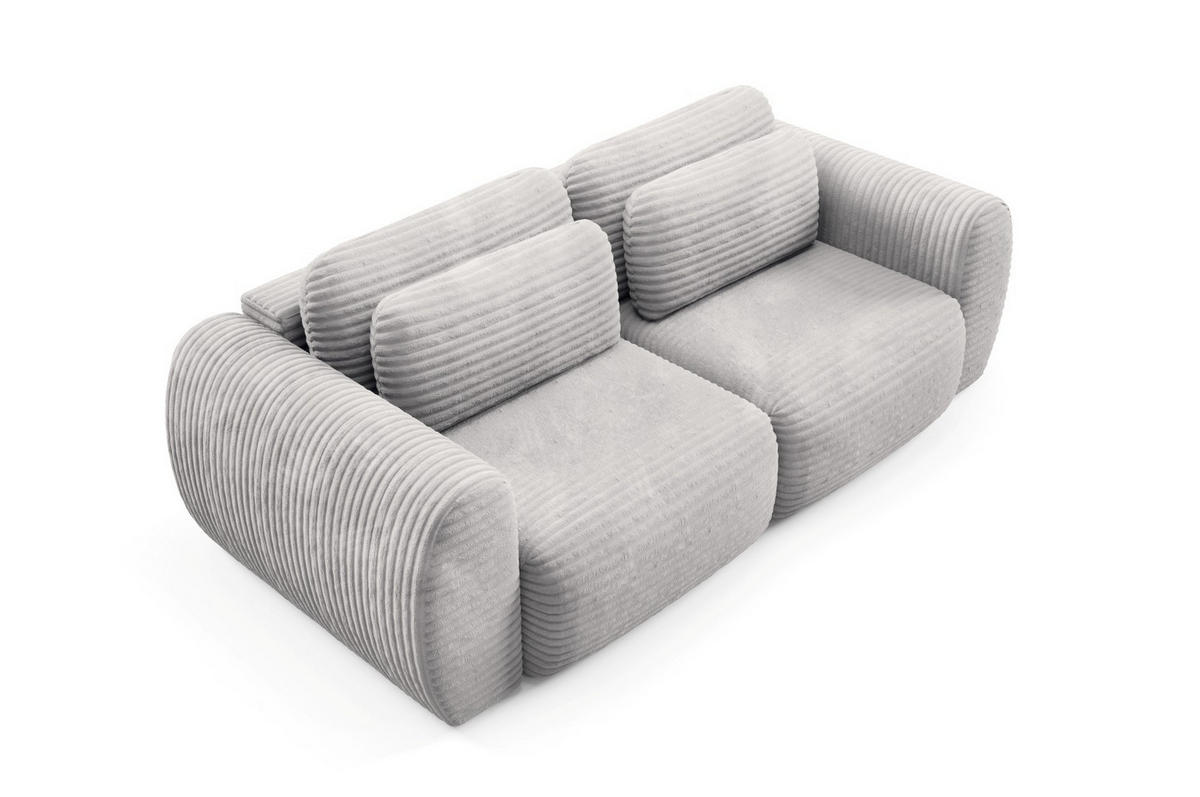 SCHLAFSOFA mit Bettkasten Grau - Schwarz/Grau, Holz/Holzwerkstoff (266/95/110cm) - Furnisell
