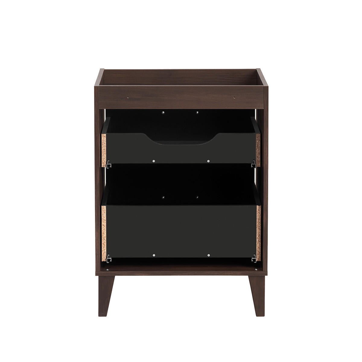 BADMÖBEL 60cm Moka 2er-Set Holz - Braun, Holzwerkstoff (60/84.5/46cm) - Petits-meubles