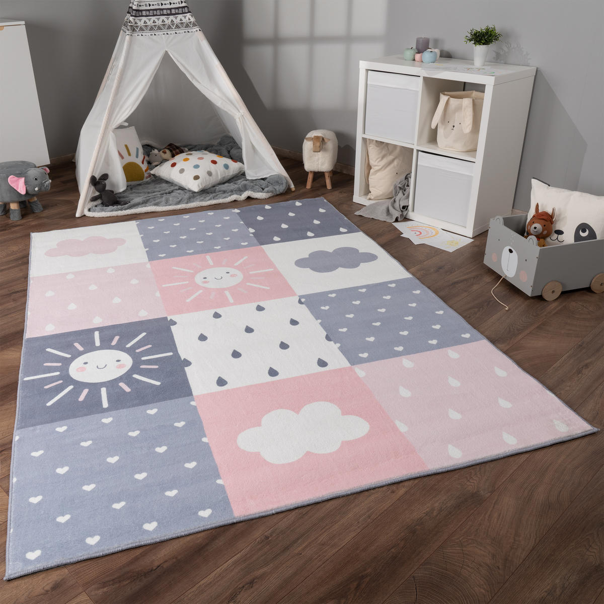 KINDERTEPPICH 240/340 cm Eliz 393 - Rosa, Textil (240/340cm) - Paco Home