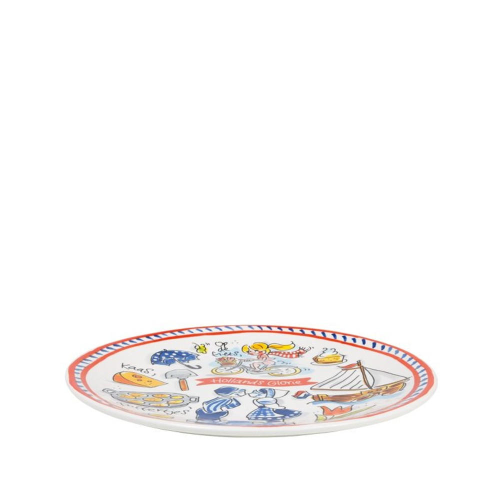 FRÜHSTÜCKSTELLER Holland in Bunt - 22cm - Multicolor, Keramik (21.8/21.8/2.5cm) - Blond Amsterdam