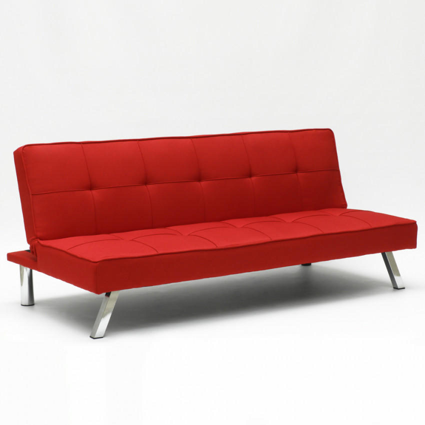 SCHLAFSOFA Gemma - Rot - Rot, Textil (175/74/83cm) - Pasmara