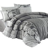 BETTWÄSCHE 6-teilig 135/200 cm HELEZON - Grau, Textil (135/200cm) - ROLFNERS