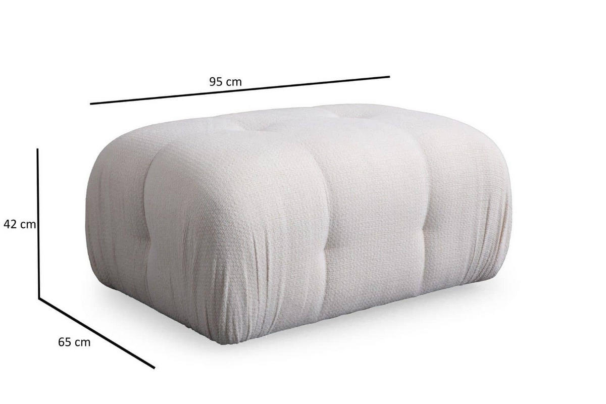 ECKSOFA inklusive Hocker - Schwarz/Weiß, Holz/Kunststoff (290/160cm) - myHomelando