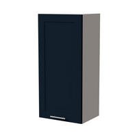 HÄNGESCHRANK Oslo W4/45 Weiß / Indigo Matt 45 / 32,5 / 96cm - Weiß/Dunkelblau, Holz/Holzwerkstoff (45/96/32.5cm) - Feldmann-Wohnen