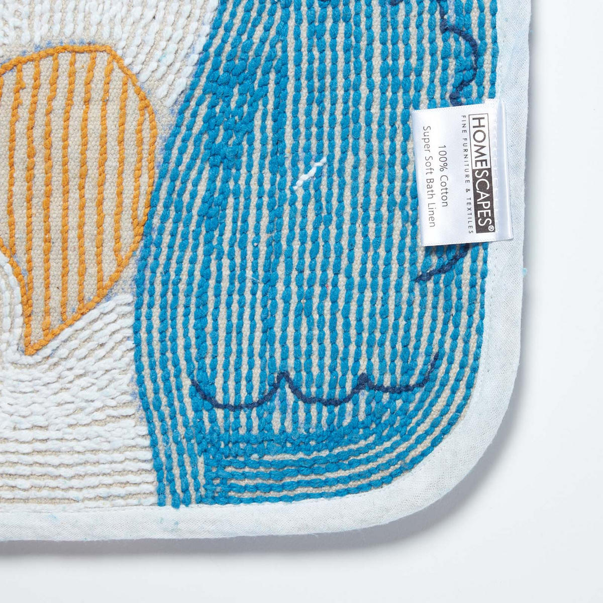 BADGARNITUR Ententeich 2-teilig, Baumwolle - Blau/Multicolor, Textil (45/75cm) - Homescapes