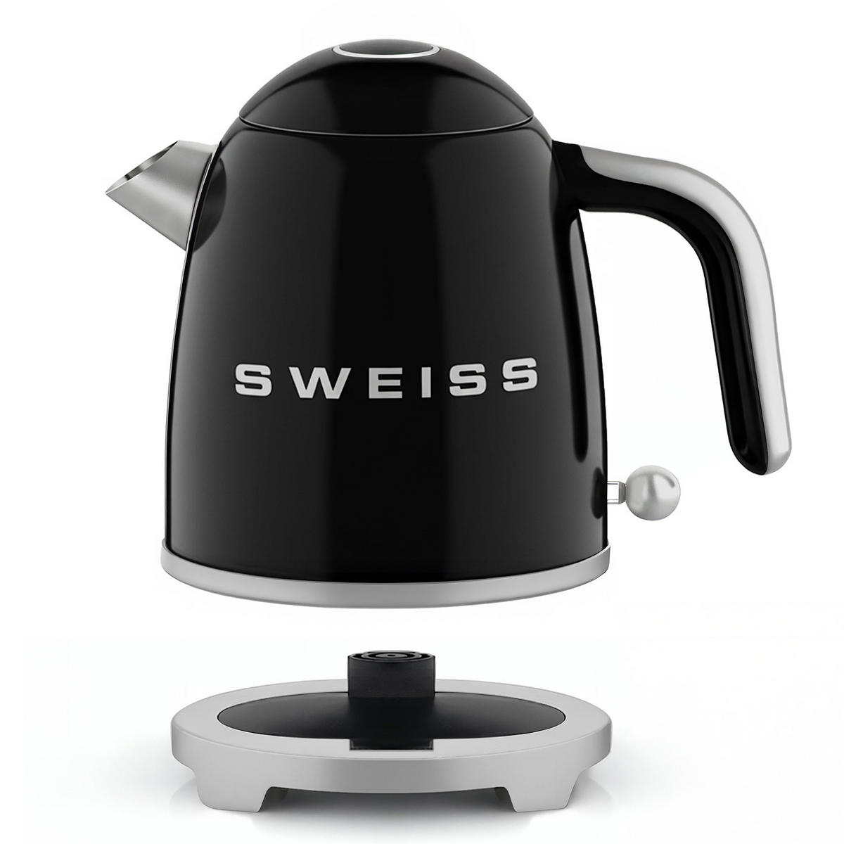 WASSERKOCHER KTS9 Schwarz, Vintage - Schwarz, Metall (16/24/22cm) - SWEISS