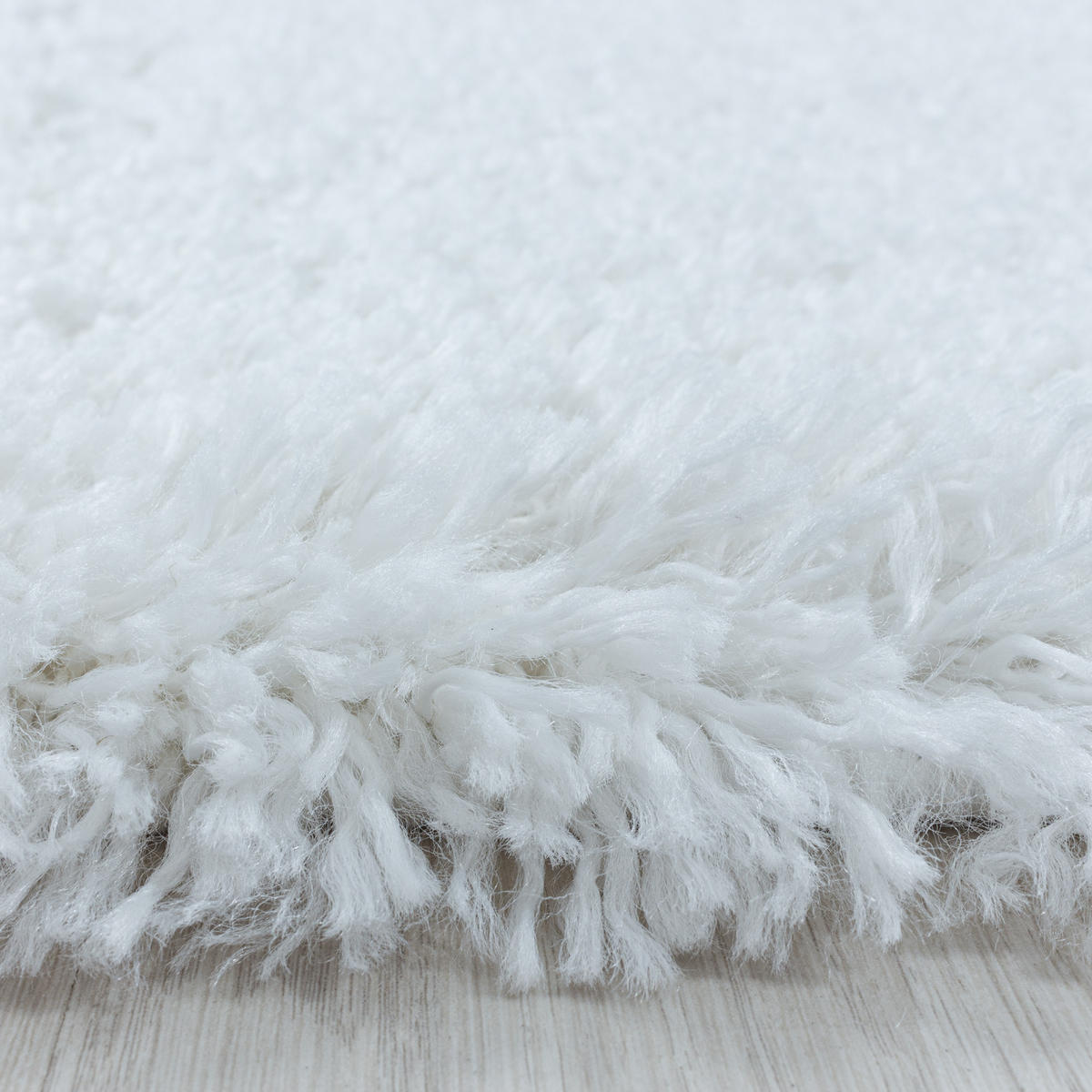 TEPPICH Hochflor Shaggy Uni Style Polypropylen Wohnzimmer Weiß Läufer 80x250 - Weiß, Textil (80/250cm) - KADIMA DESIGN