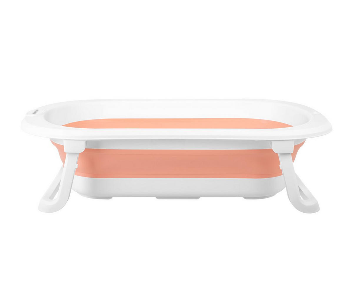 BABYBADEWANNE Fiji rosa rutschfest Wasserablauf leicht zu reinigen - Rosa, Kunststoff (47/80cm) - Kikka boo