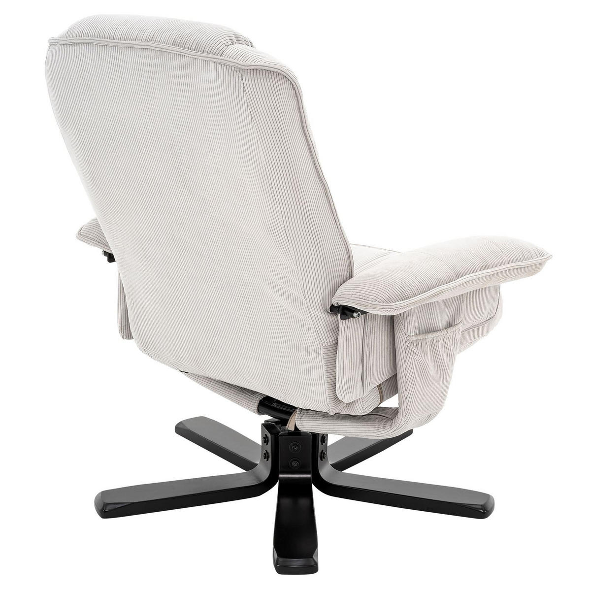 RELAXSESSEL CHARLY - Schwarz/Weiß, Textil (76/87/61cm) - IDIMEX