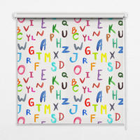 VNÚTORNÁ roleta - okenná roleta - roleta - 60x140 cm - Farebné listy - modrá, plast (60/140/0.5cm) - TULUP