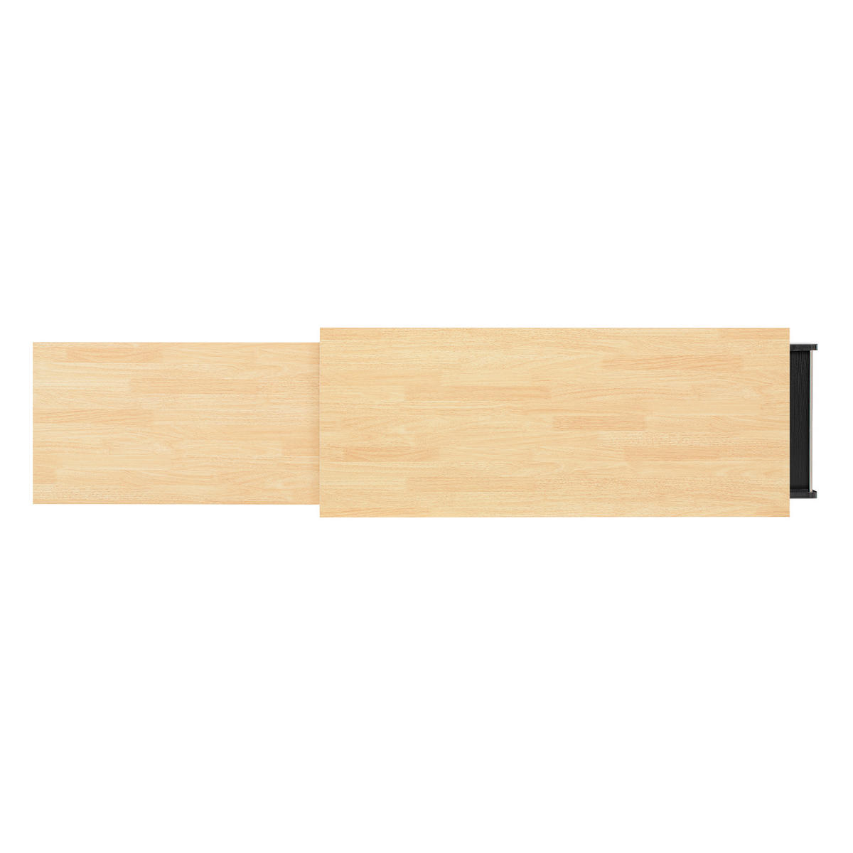KÜCHENINSEL DE-41134 112-188/45/92 cm mit seitlich ausziehbarer Arbeitsplatte Schwarz - Schwarz, Holzwerkstoff (124.3/92/45cm) - ComfortXL