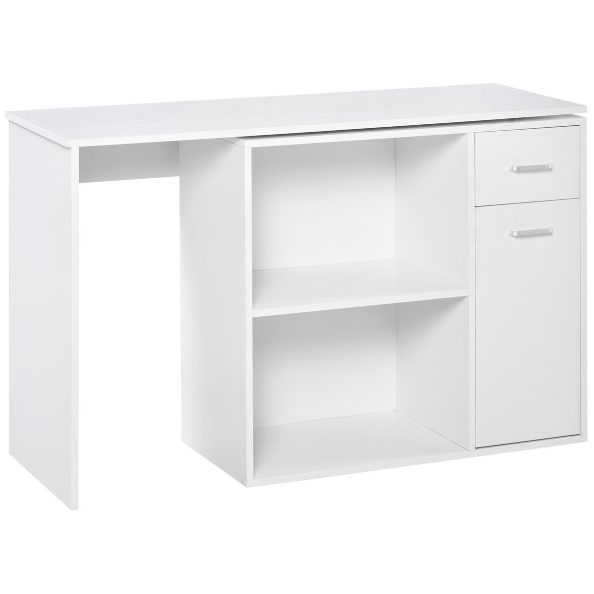 ECKSCHREIBTISCH Weiß 1 Stück - Weiß, Holzwerkstoff (117/82/74cm) - GiPP