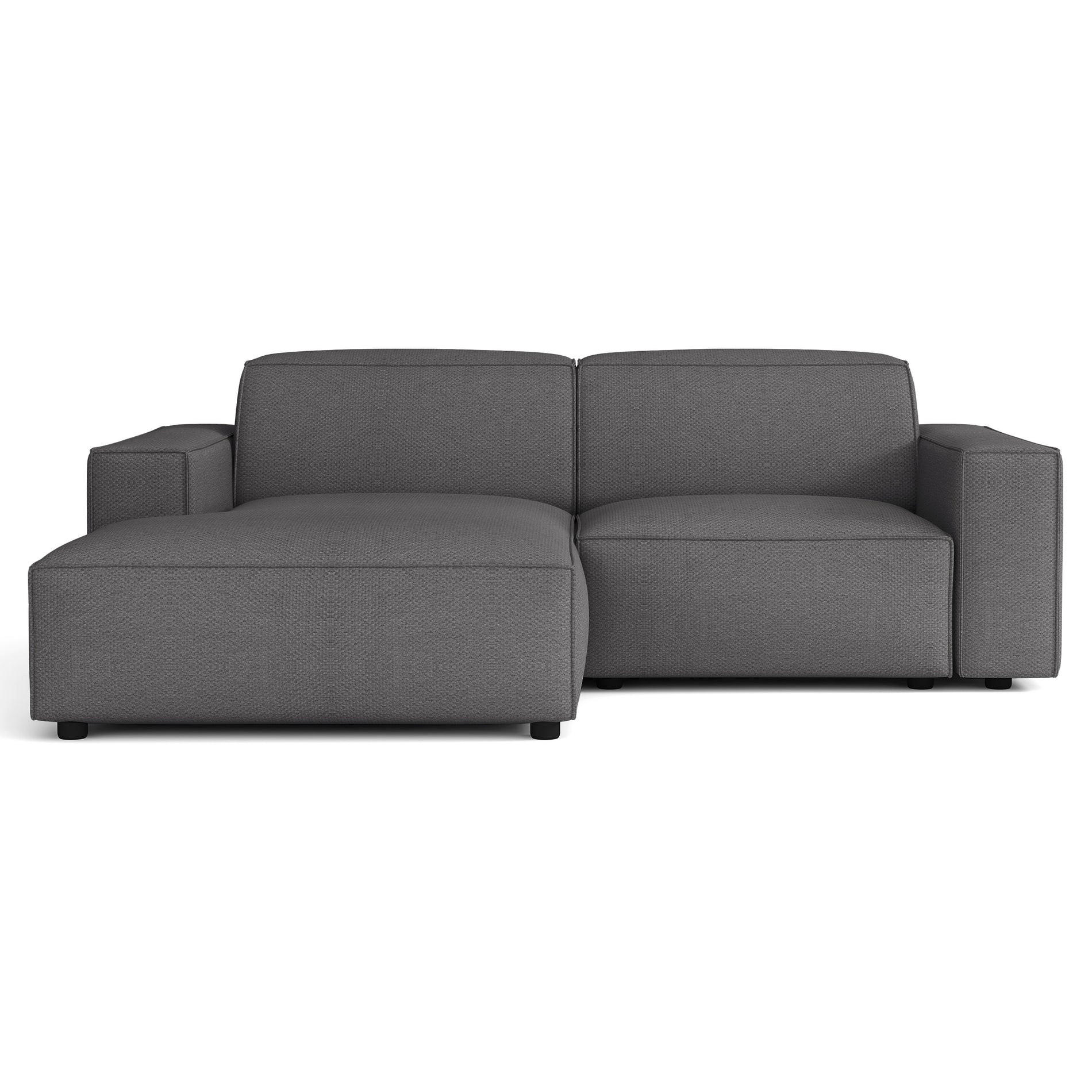 ROHOVÁ POHOVKA Sellmo 210 cm - čierna/tmavosivá, textil/plast (210/166cm) - Selsey