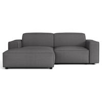 ROHOVÁ POHOVKA Sellmo 210 cm - černá/tmavě šedá, textil/plast (210/166cm) - Selsey