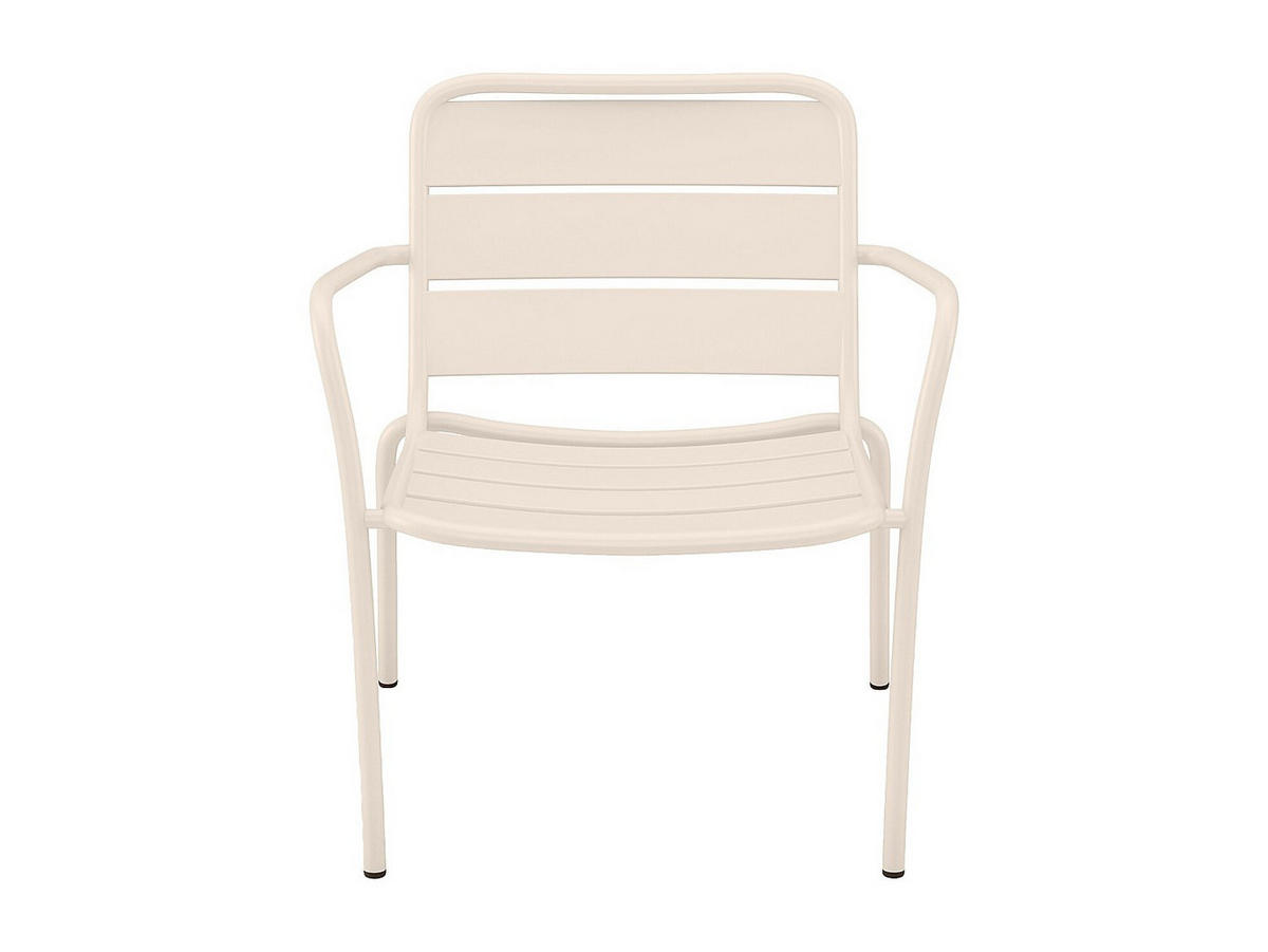 GARTENSESSEL - 1 -Sitzer - Stahl - beige - MIRMANDE - Beige, Metall (60/71.5/67.5cm) - Vente-Unique