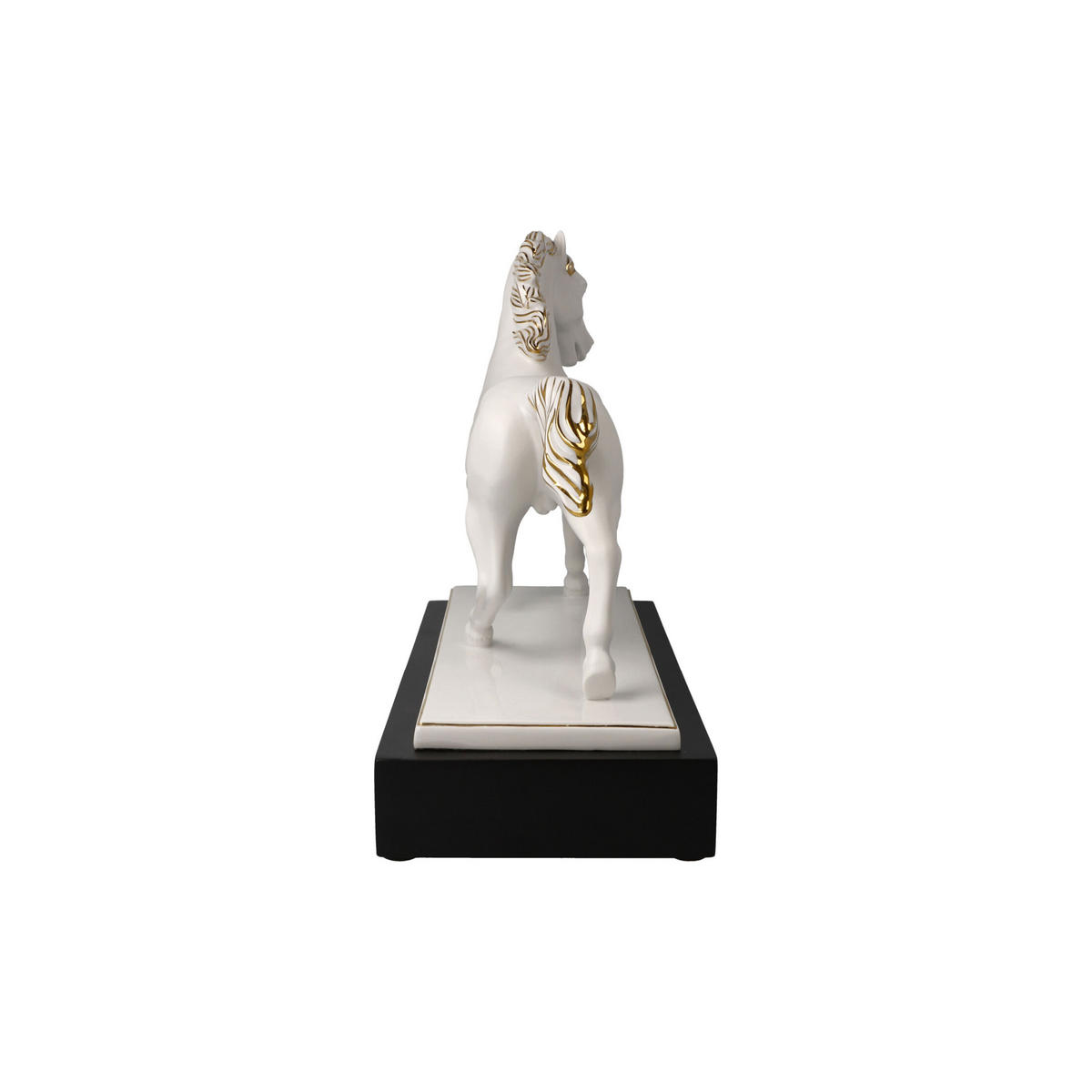 DEKOOBJEKT Studio 8 - Gracieux, Biskuit-Porzellan, Weiß-Gold, 28 cm - Weiß, Keramik (14/28/32cm) - Goebel