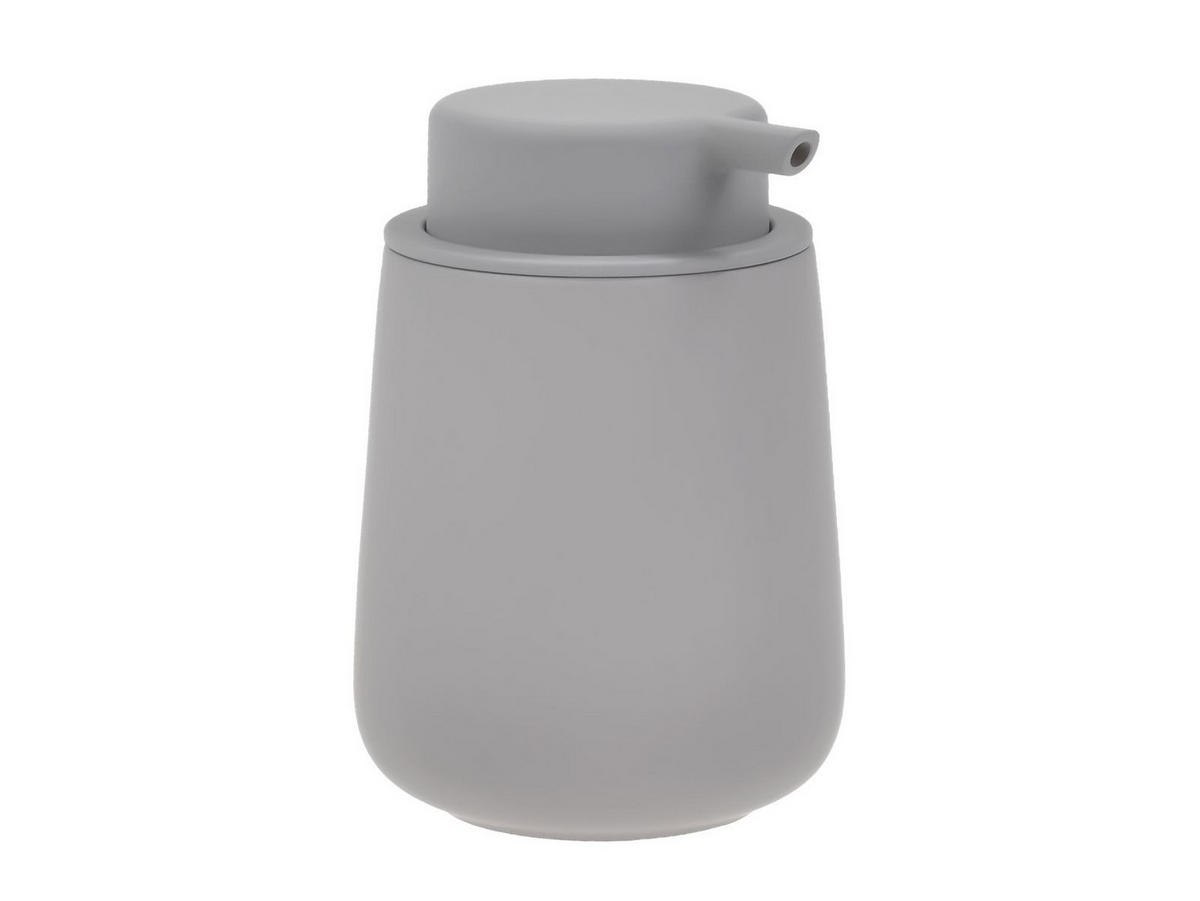 BAD ACCESSOIRES SET Nova ONE 3tlg. gull grey (mittelgrau) - Hellgrau, Kunststoff (23/29/23cm) - Zone Denmark