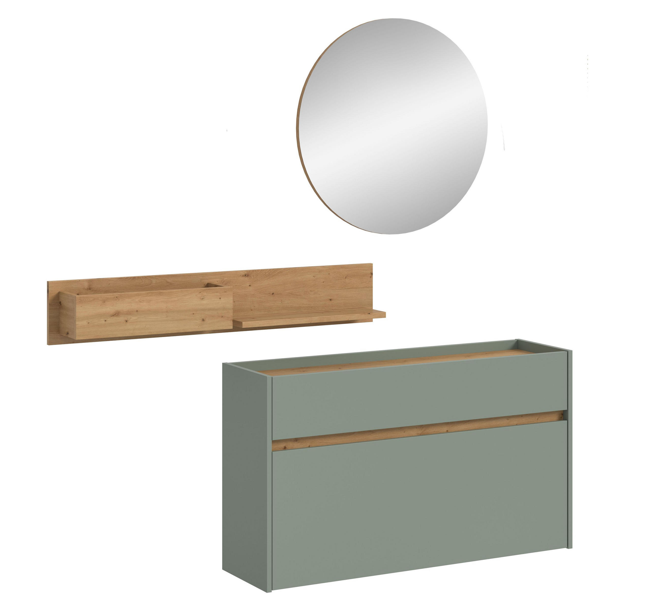 Homes & Jones Garderobe Salbeigrün 140x197x32 cm