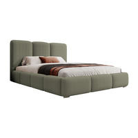 POLSTERBETT Bauro Olivgrün mit Cordbezug 140x200 cm - Silberfarben/Olivgrün, Textil (140/200cm) - Selsey