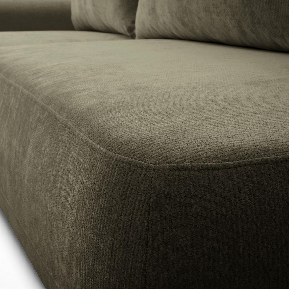 ECKSOFA GOYA mit Schlaffunktion und Bettkasten, Linke, Perfect Harmony 39 - Waldgrün, Textil (184/302cm) - Lookway